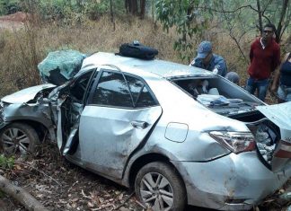 Deputado Sérgio Vidigal sofre acidente na BR 262