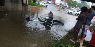 Avenida de Colatina é interditada na tarde de sexta (09) após 2 horas de chuva forte