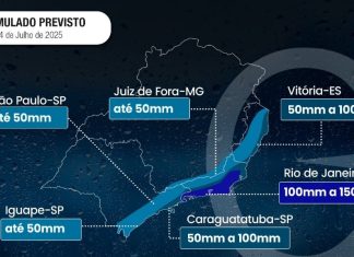 ES pode ter chuva acima do normal nos próximos dias; veja cidades em risco