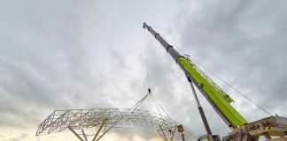 Rodoviária de Linhares ganha primeiro arco da cobertura