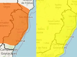 Alertas de chuvas intensas até sexta-feira no ES; veja as cidades